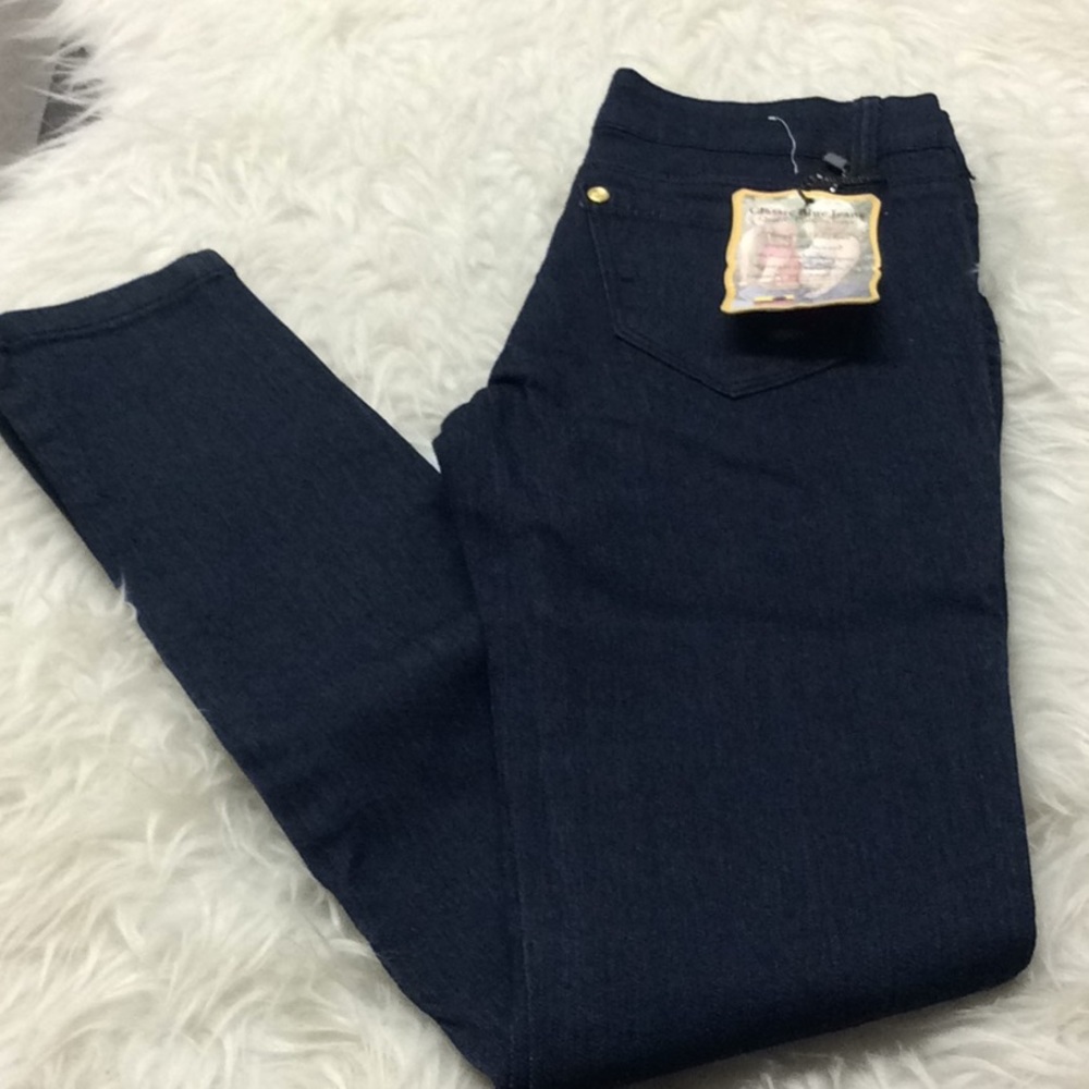 Classic Blue dark rinse skinny denim jeans